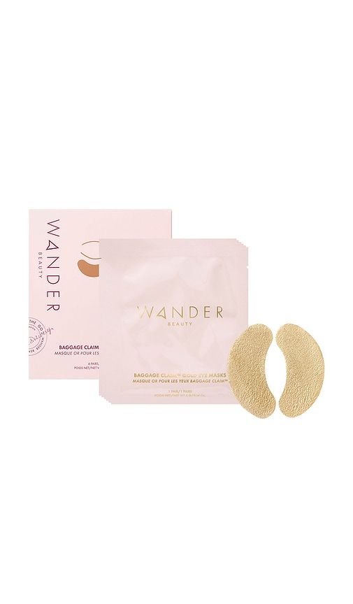 jeg lytter til musik Blive ved kompression Wander Beauty Baggage Claim Gold Eye Mask 6 Pack | REVOLVE