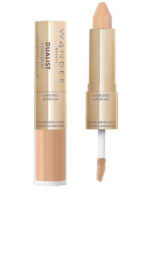 Wander Beauty Dualist Matte and Illuminating Concealer in Light.