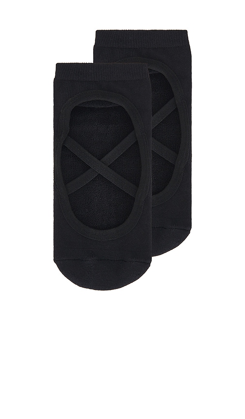 Wellbeing + Beingwell Ballet Ankle Grip Sock Çÿ­è¢œ Â€“ É»‘è‰². Å°ºç � All. In Black