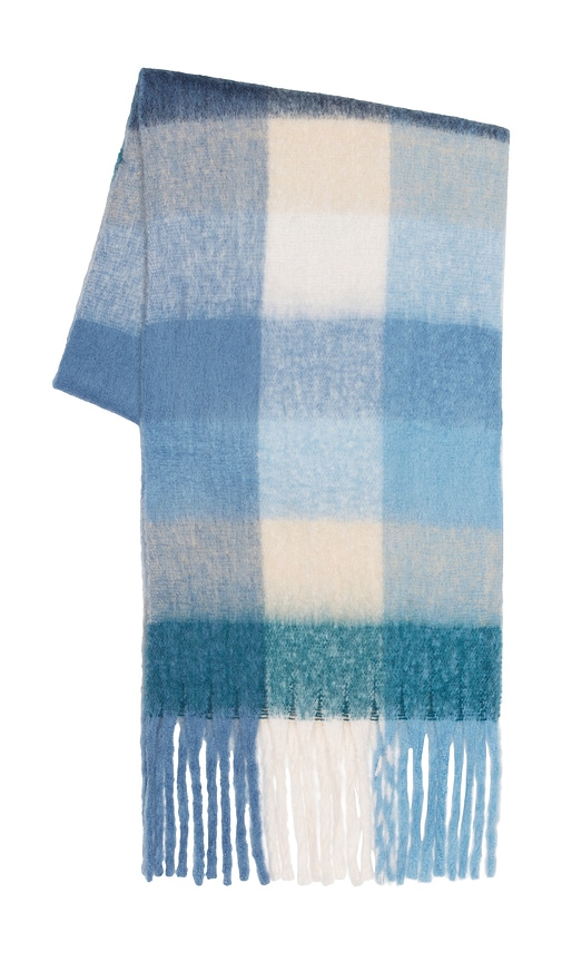 WellBeing + BeingWell Highland Scarf in Blue.