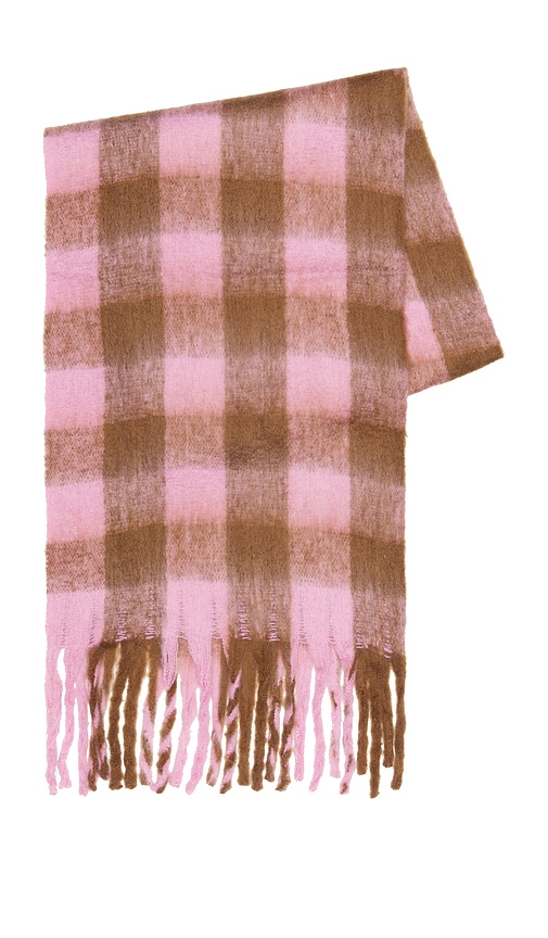 WellBeing + BeingWell Highland Scarf in Pink.