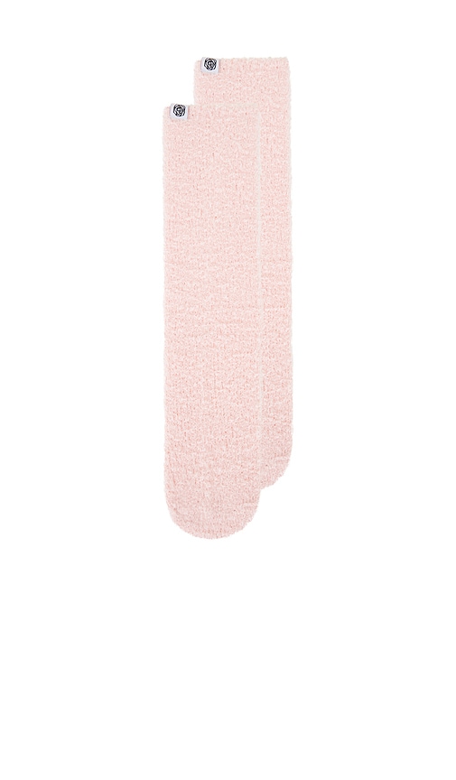  Wellbeing + Beingwell Socken Plush Lounge Sock In Pink. 