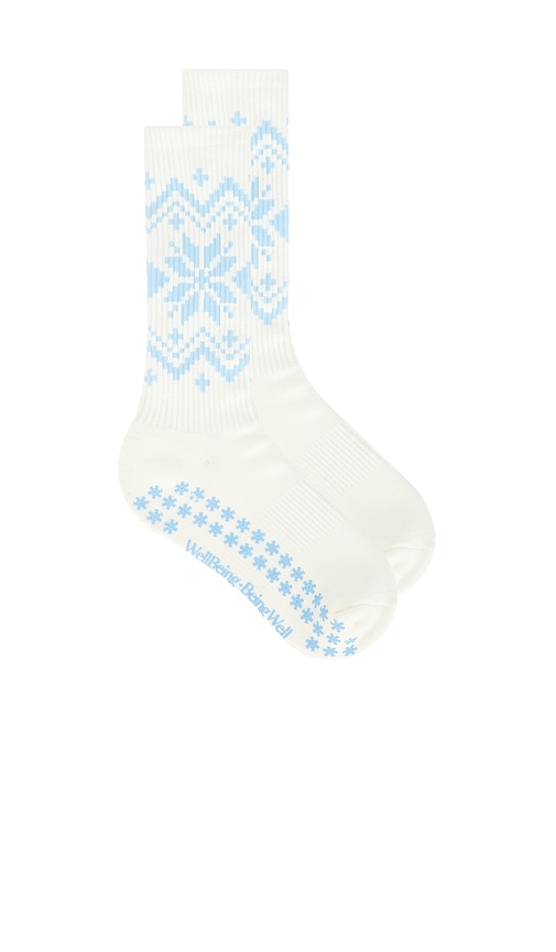 Wellbeing + Beingwell Fair Isle Grip Sock