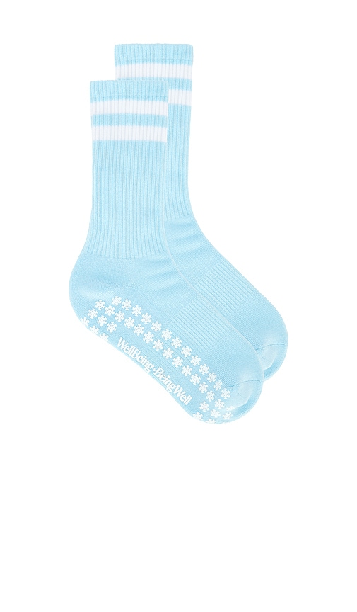 Wellbeing + Beingwell Striped Tube Grip Sock