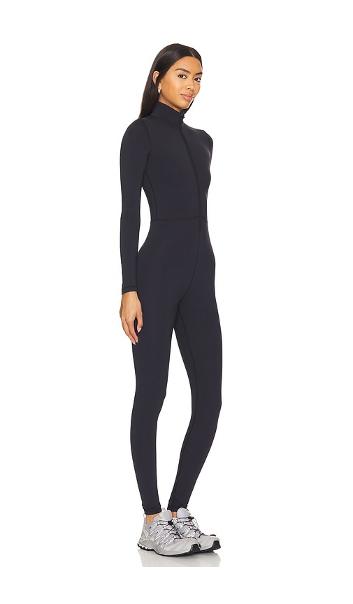  Wellbeing + Beingwell Warmwell Olivos Zip Up Jumpsuit En Color Negro Talla L  (también En M, S, Xl, Xs, Xxs). 