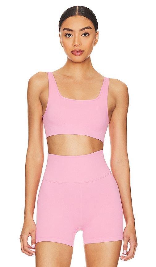 WellBeing + BeingWell StretchWell Anza Sports Bra in Rose