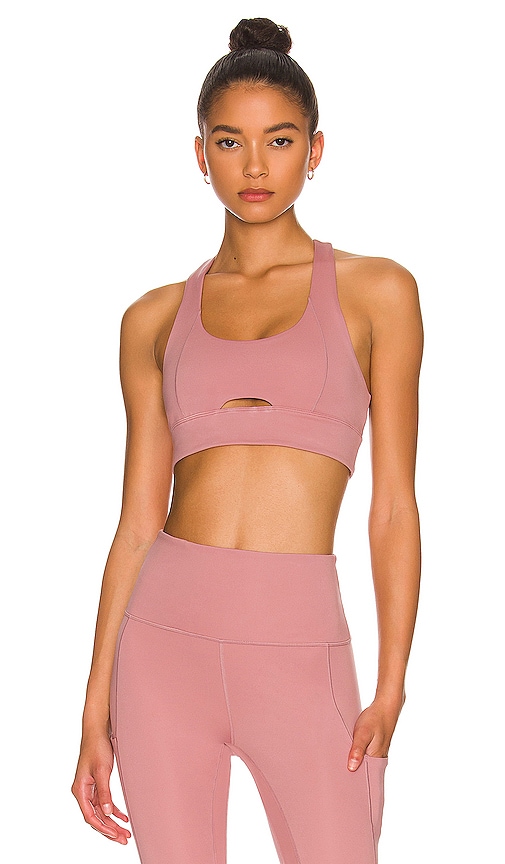 WellBeing + BeingWell MoveWell Tallulah Sports Bra in Soft Burgundy
