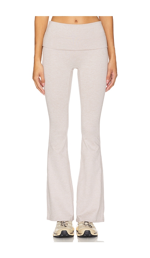 Shop Wellbeing + Beingwell Loungewell Monte Foldover Pant In Grey