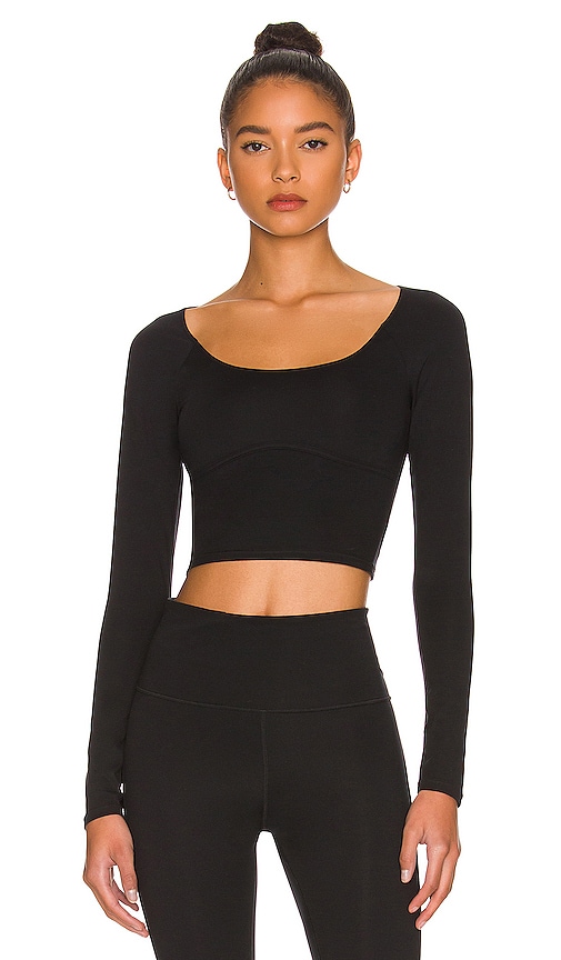 WellBeing + BeingWell MoveWell Leo Long Sleeve Top in Black | REVOLVE