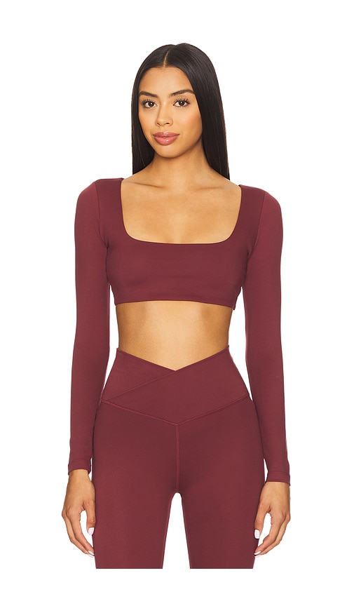 Wellbeing + Beingwell Flowwell Lara Long Sleeve Top In Blue