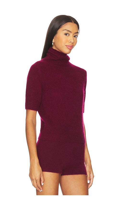 W. Cashmere Tansy Short Sleeve Pullover In Multi