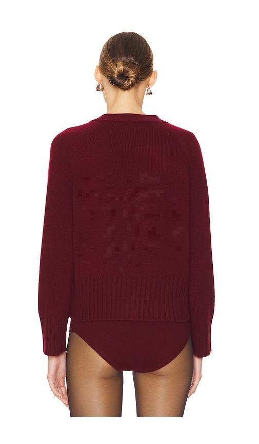  W. Cashmere Cardigan Mit Knopfleiste Vorne Emily In Burgundy. Größe S. Also In M, L, Xl. 