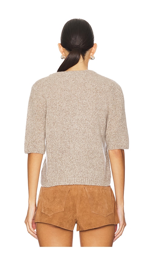  W. Cashmere Top De Punto Con Detalle De Mangas Abullonadas Brenda En Color Marrón Talla L  (también En S). 