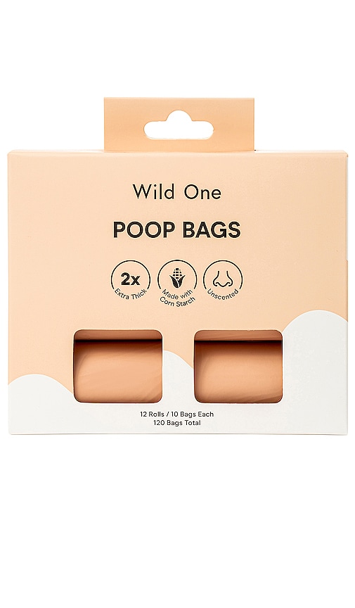 Wild One Poop Bags 120 Count in Tan