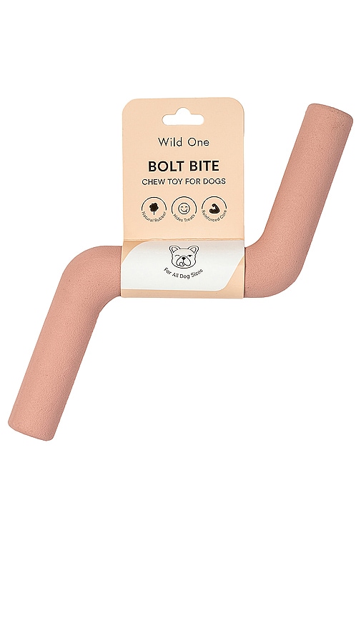 Shop Wild One Bolt Bite Chew Toy In Blush