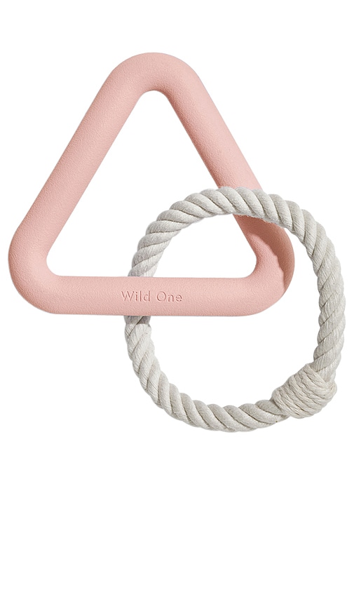 Wild One Small Triangle Tug Toy In Blush