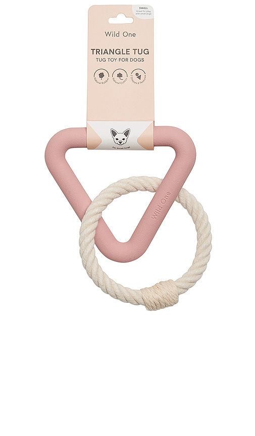 Shop Wild One Small Triangle Tug Toy In Blush