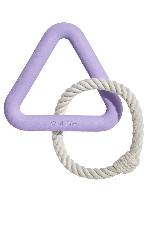 Wild One Small Triangle Tug Toy In Lavender