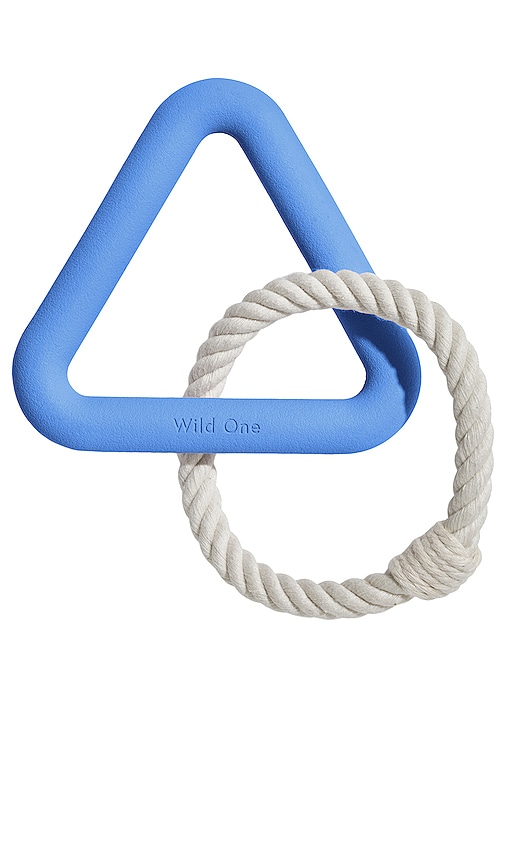 Wild One Small Triangle Tug Toy In Blue