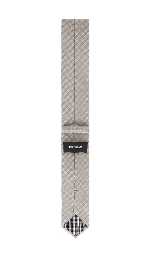 We11 Done Check 2 Layered Tie In Gray