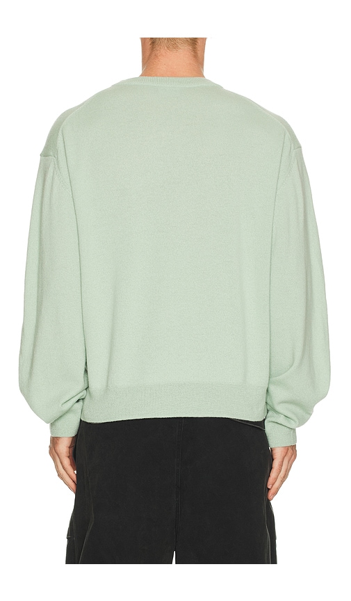  We11done Pearl Logo Necklace Print Pullover In Mint. Size S. Also In M, L. 