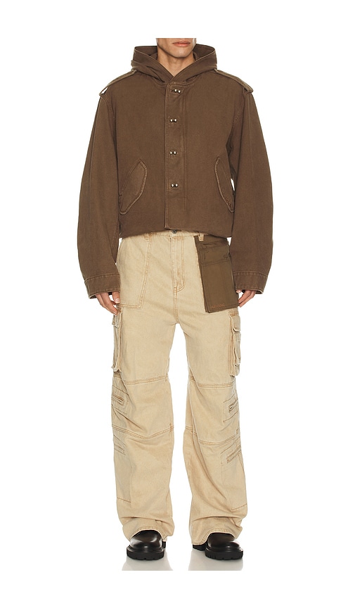  We11done Jacke Folded In Brown. Größe M. Also In L, Xl/1x. 