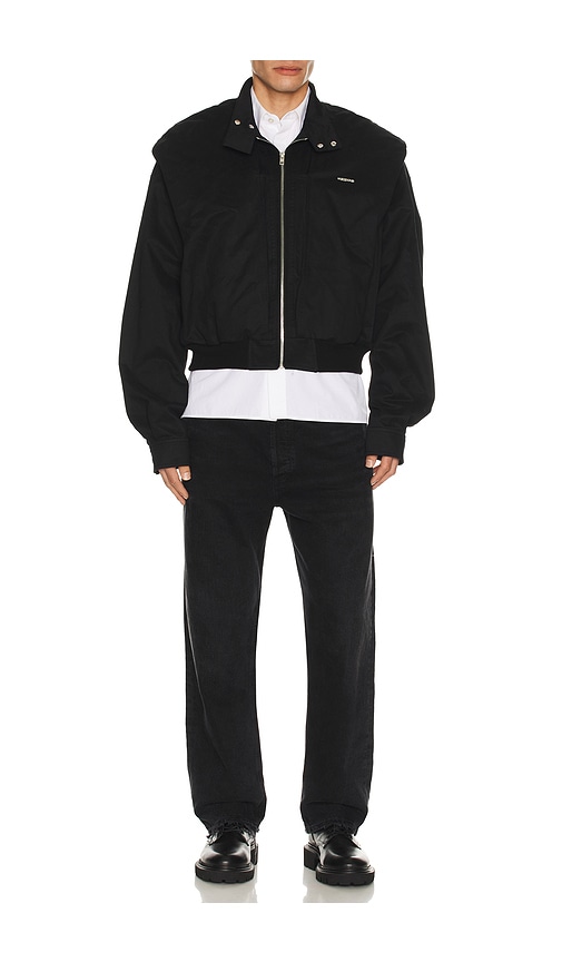 We11 Done Sporty Scarf Harrington Jacket In Multi