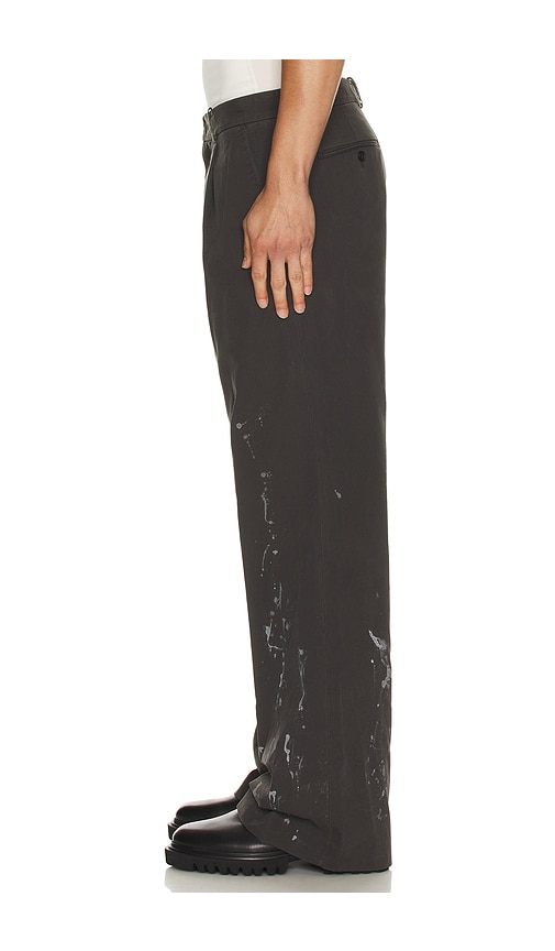 We11 Done Painted Trousers In Gray