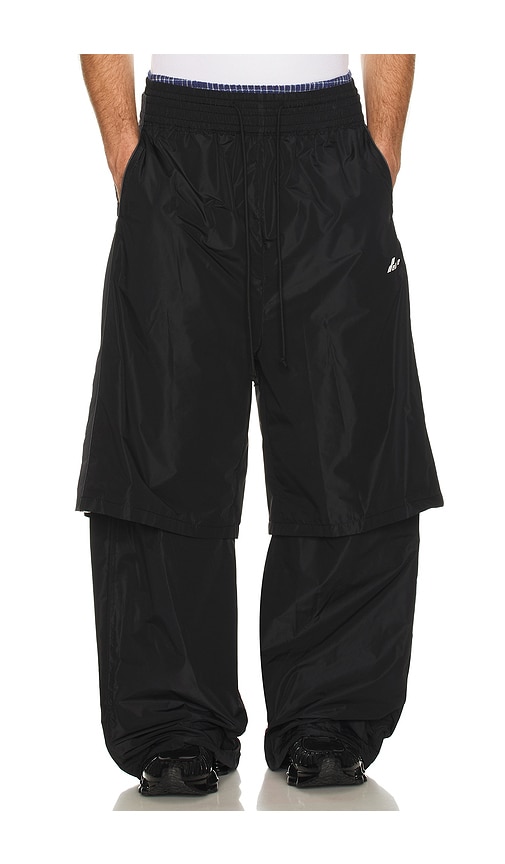 We11 Done Triple Layered Track Pants In Black