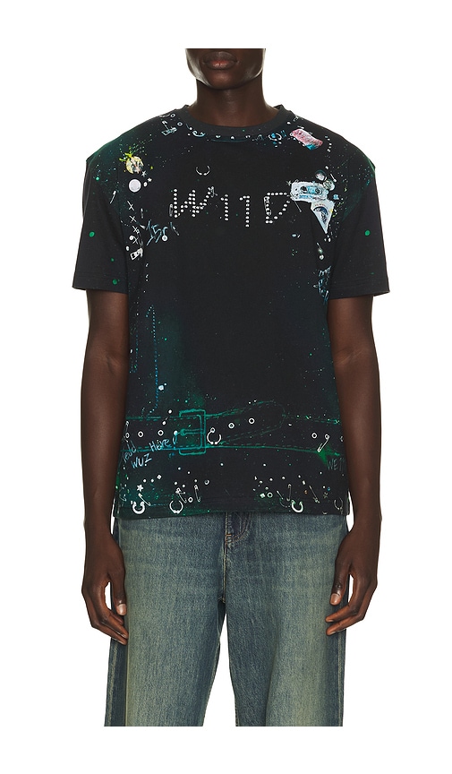 We11 Done Trompe-l'oeil Pierced T-shirt In Multi