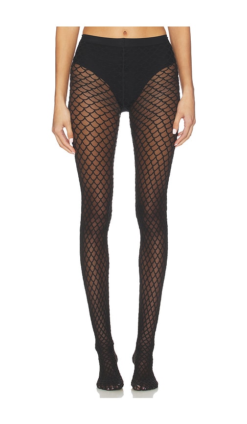 Wolford Velvet Net Illusion Tights