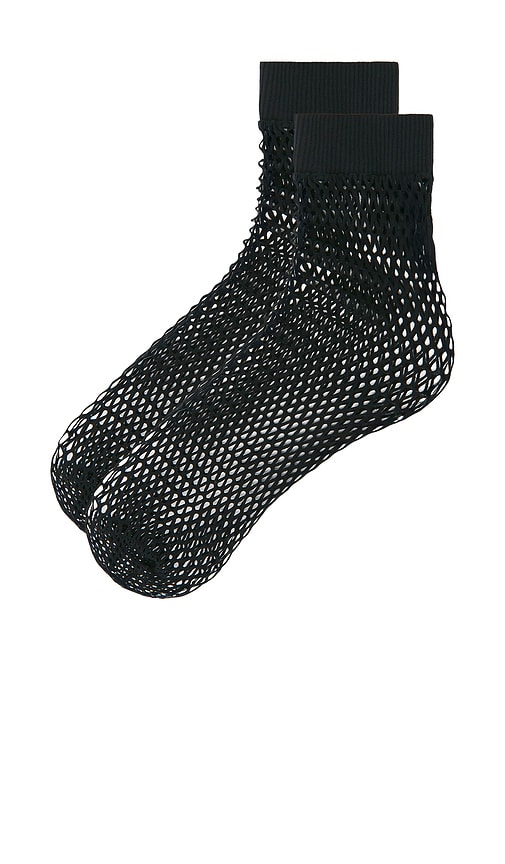 Wolford Net Socks In Black