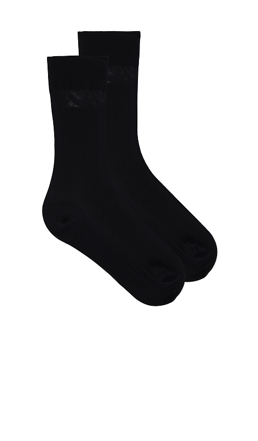 Shop Wolford Monofil Socks In 블랙