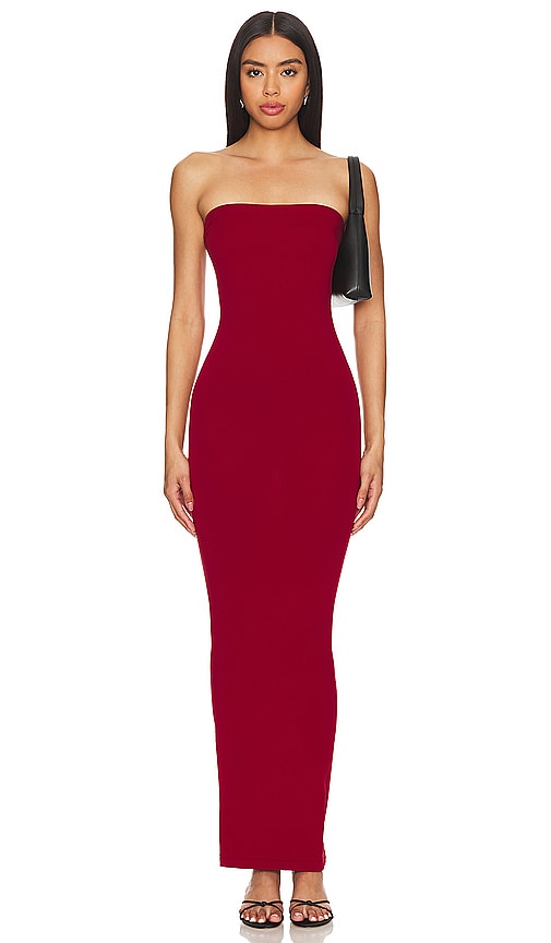 Shop Wolford Fatal Dress In Soft Cherry