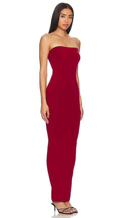 Shop Wolford Fatal Dress In Soft Cherry