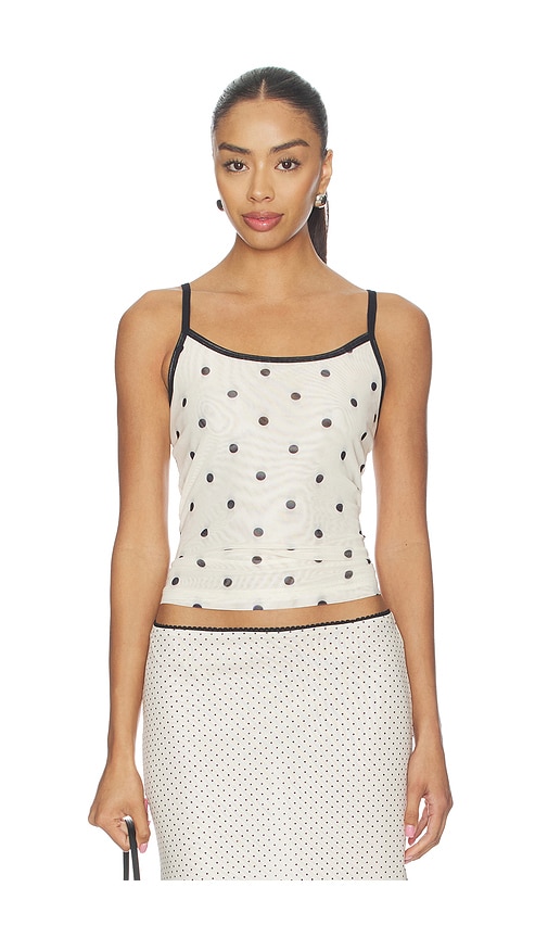 With Harper Lu Mesh Camisole Top