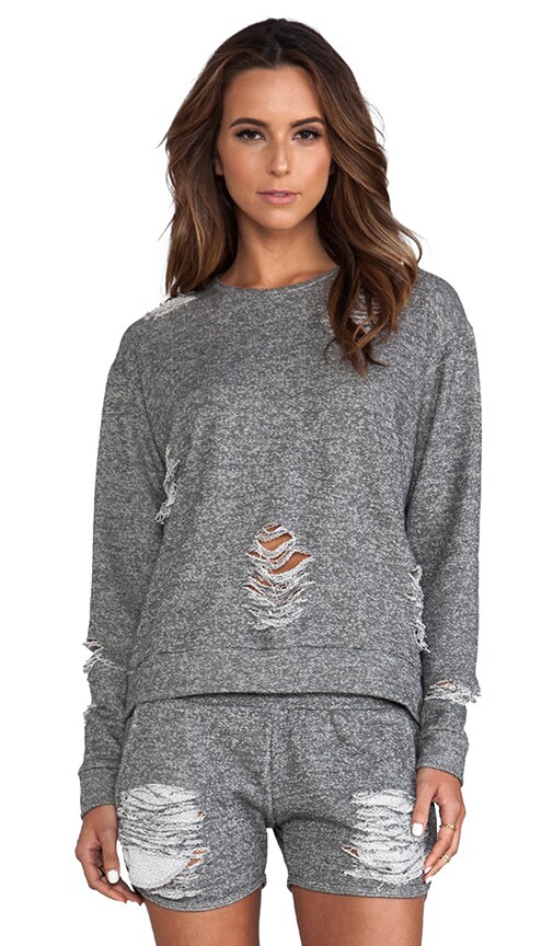 Distressed Tucker Pullover