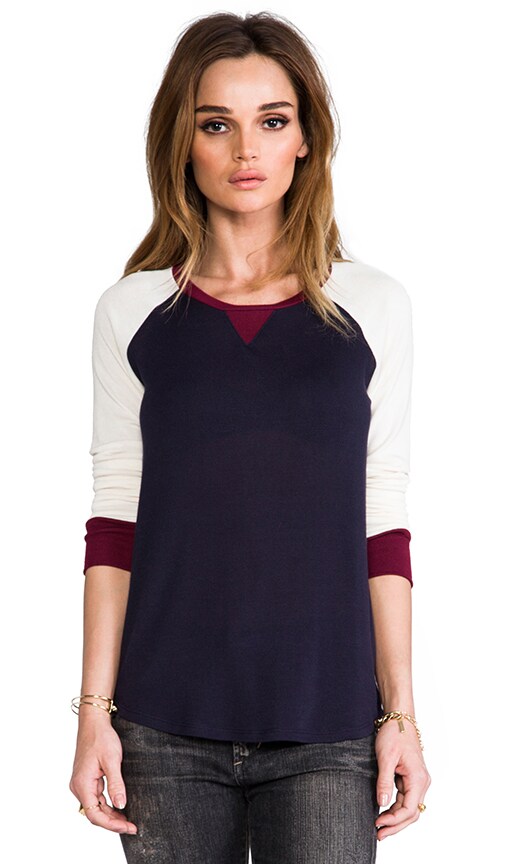 Colorblock Jade Baseball Tee