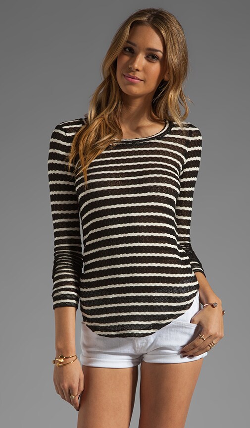 Rosewood Rib Stripe Tee