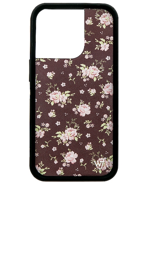 Wildflower Iphone 14 Pro Case in Brown Floral