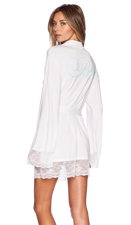 Wildfox Couture Intimates Here Comes The Bride Dressing Robe In Intimates Here Comes The Bride Dressing Robe
