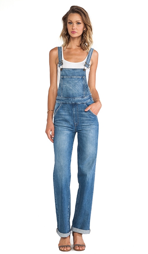 Wildfox Couture Ladonna High Rise Straight Overall in Idol | REVOLVE