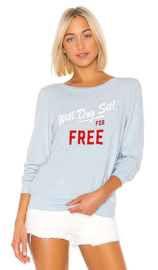 Dog Sit Baggy Beach Sweatshirt