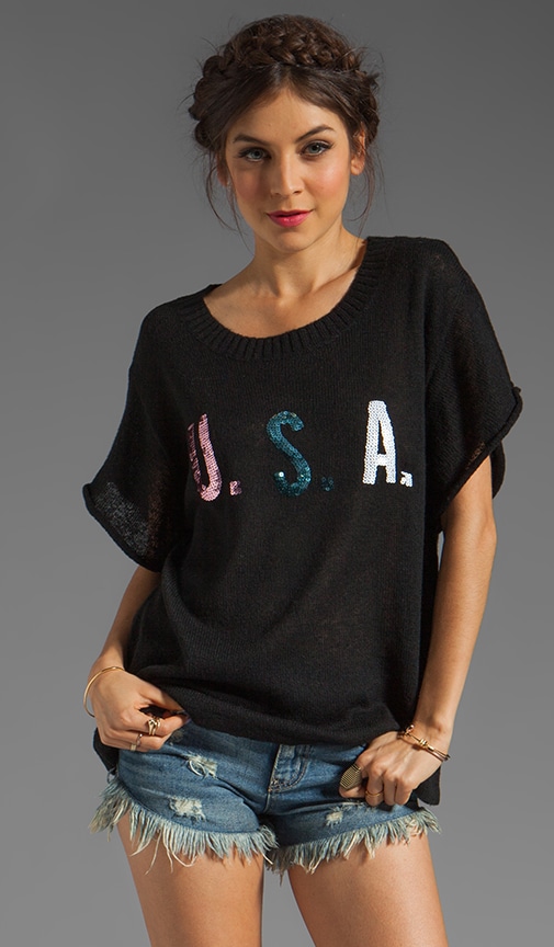 White Label Team USA Sequin Sweater