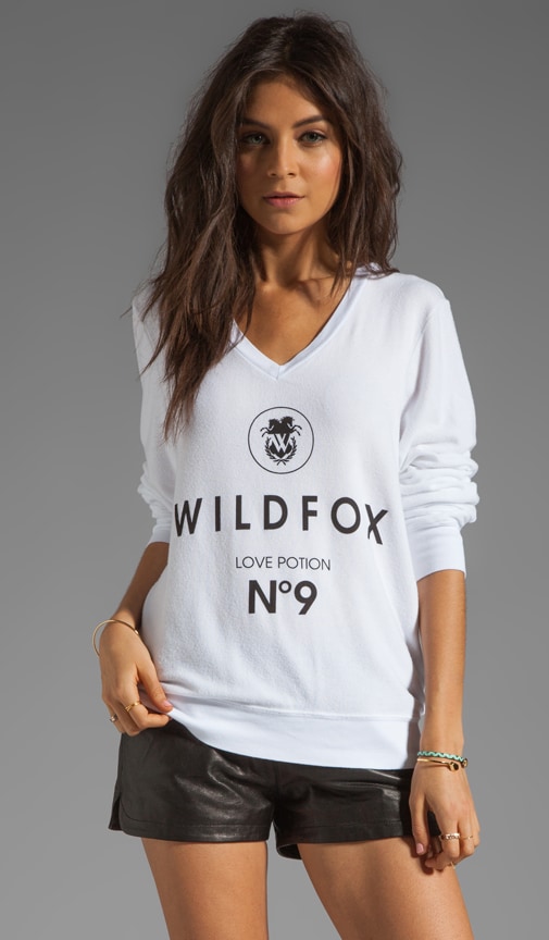 wildfox v neck sweatshirt