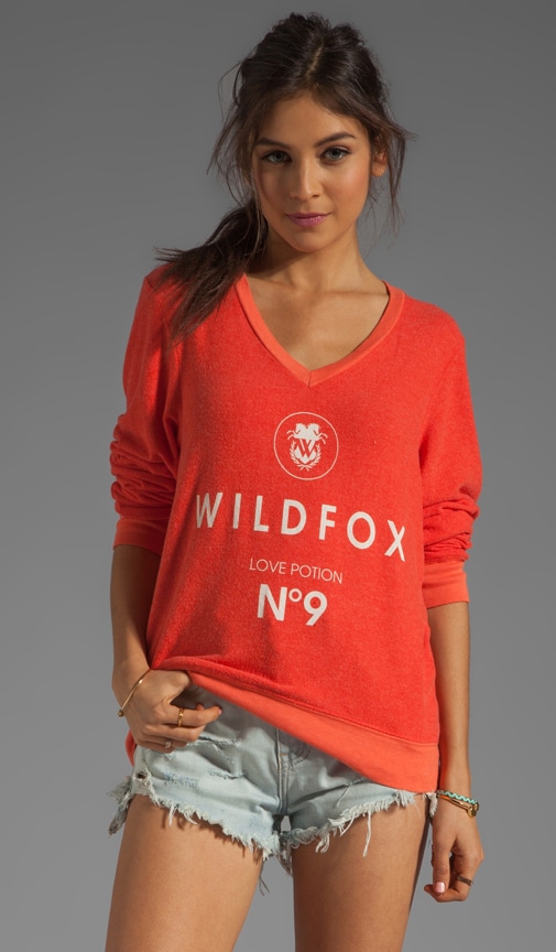 Wildfox #9 V Neck Baggy Beach Jumper