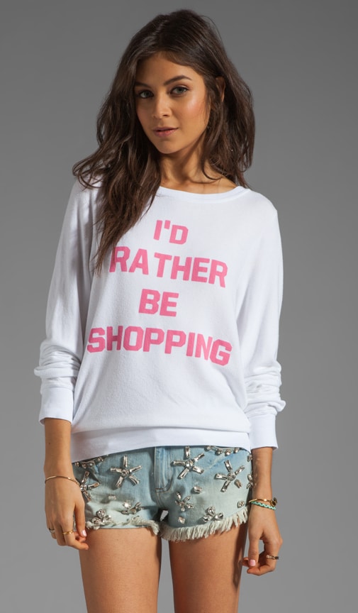 Rather Be Shopping Baggy Beach Jumper