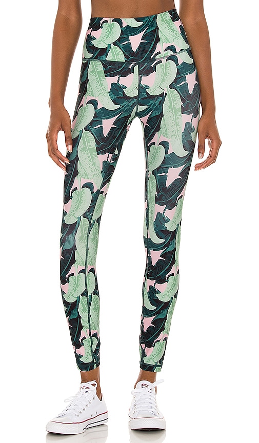 Wildfox Couture Leaves 7/8 Legging in Martinique Leaves
