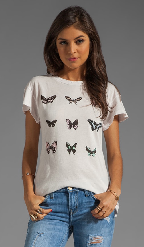 Warhol Butterflies Desert Crewneck