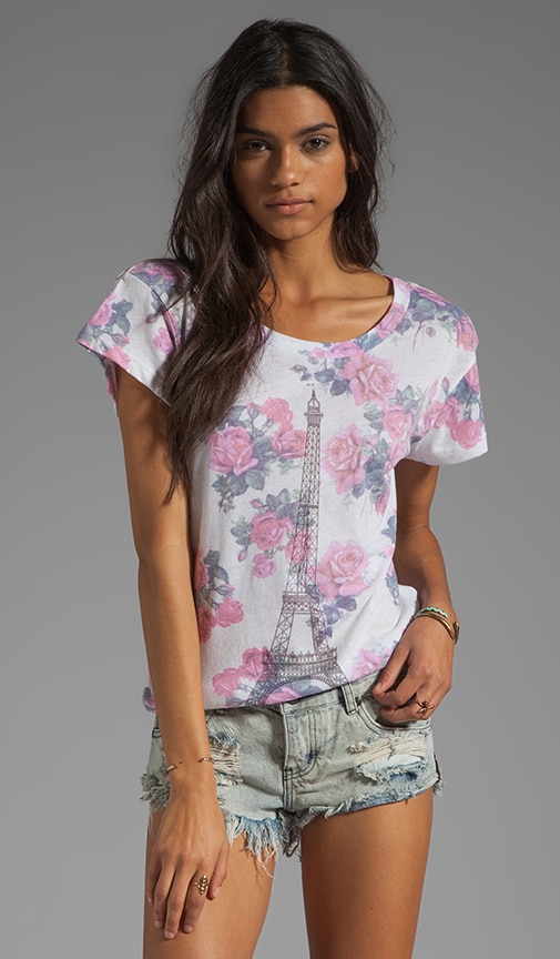 Tour Eiffel Floral Tee